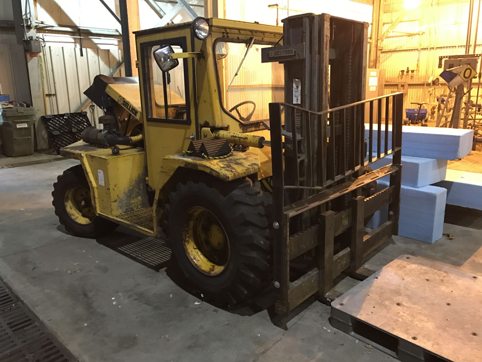 Fork Lift Truck, Sellick model SC-60, diesel powered, all terrain, three stage, 144" max. lift - Image 2 of 8