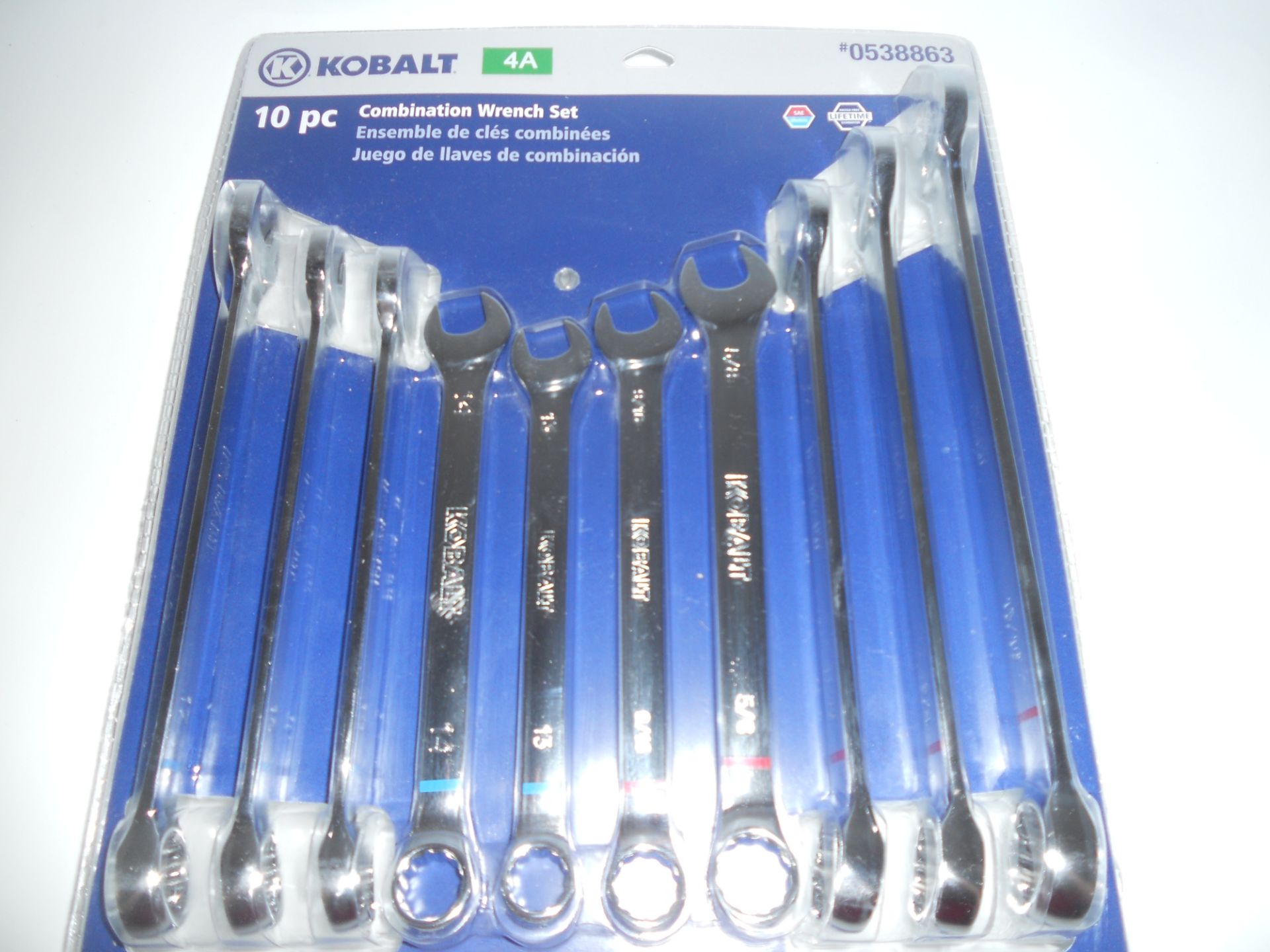 Kobalt 10-piece Combo SAE/Metric wrench set