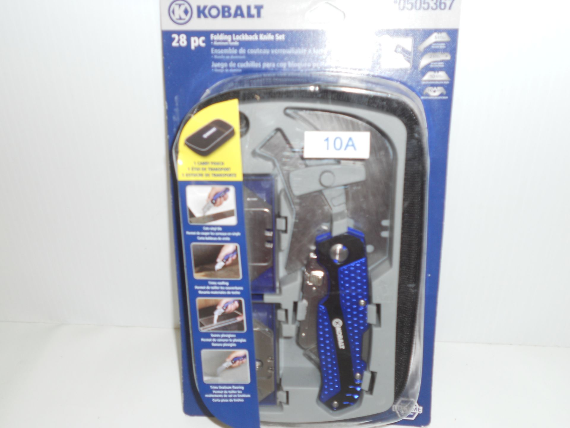 Kobalt 28- piece Folding lockback knife set