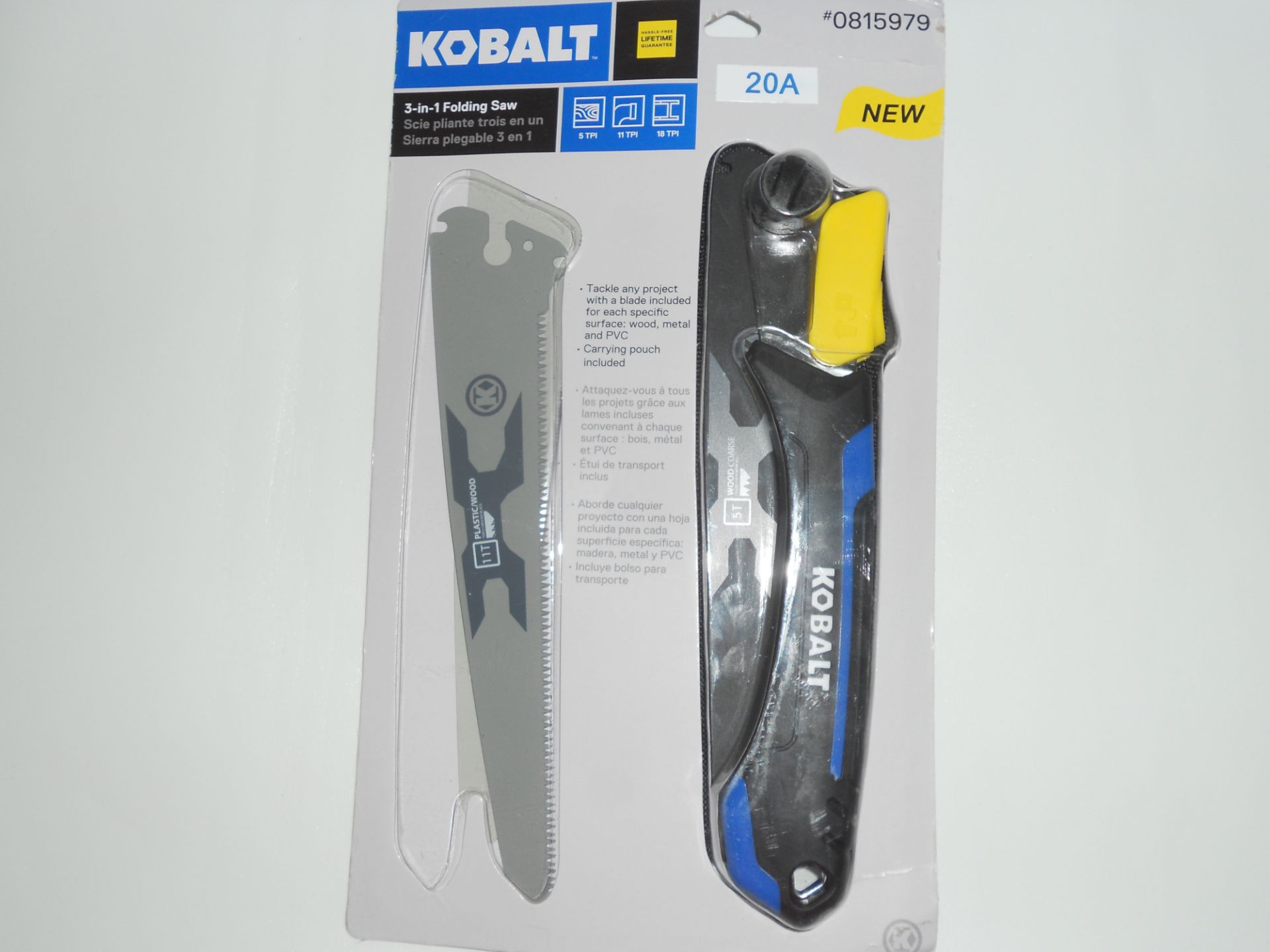 Kobalt 3-in-1 folding saw