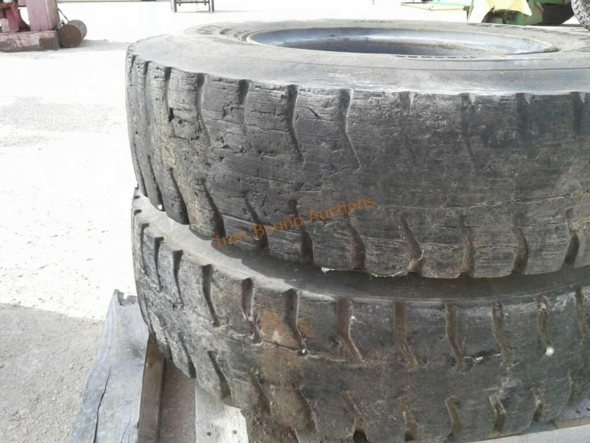 Set of 4 Goodyear 11.00 R20 Tires and Wheels - Image 5 of 6