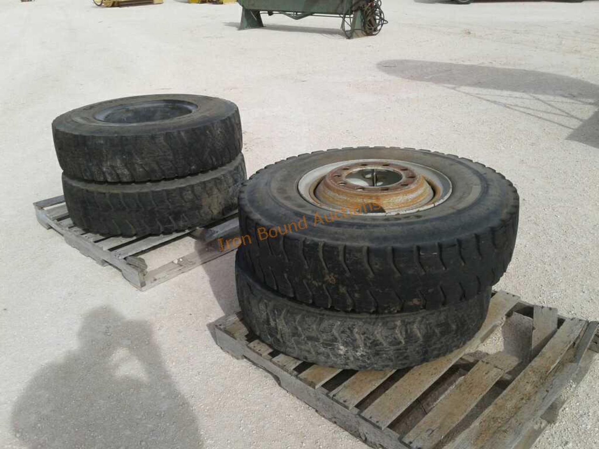 Set of 4 Goodyear 11.00 R20 Tires and Wheels - Image 2 of 6