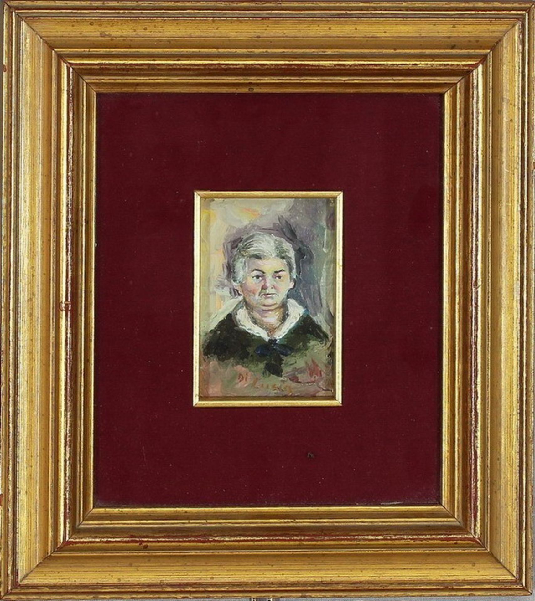 N. 81 (V.F. 841) MAMMA, RENATA PIETRO DI LUCIA 1973, OLIO, 8,5 X 5,5 CM