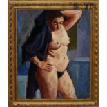 Nudo femminile, olio su tela cm. 60x75 anni '50