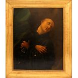 San Francesco in estasi, olio su tela cm. 78x68 scuola italiana del '700 cm. 78x68 importante