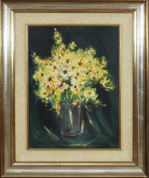 Ranuncoli selvatici, Lucia Zelati 1974, olio, 72 x 50,5 cm