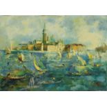 Veduta di Venezia, olio, 50 x 70 cm