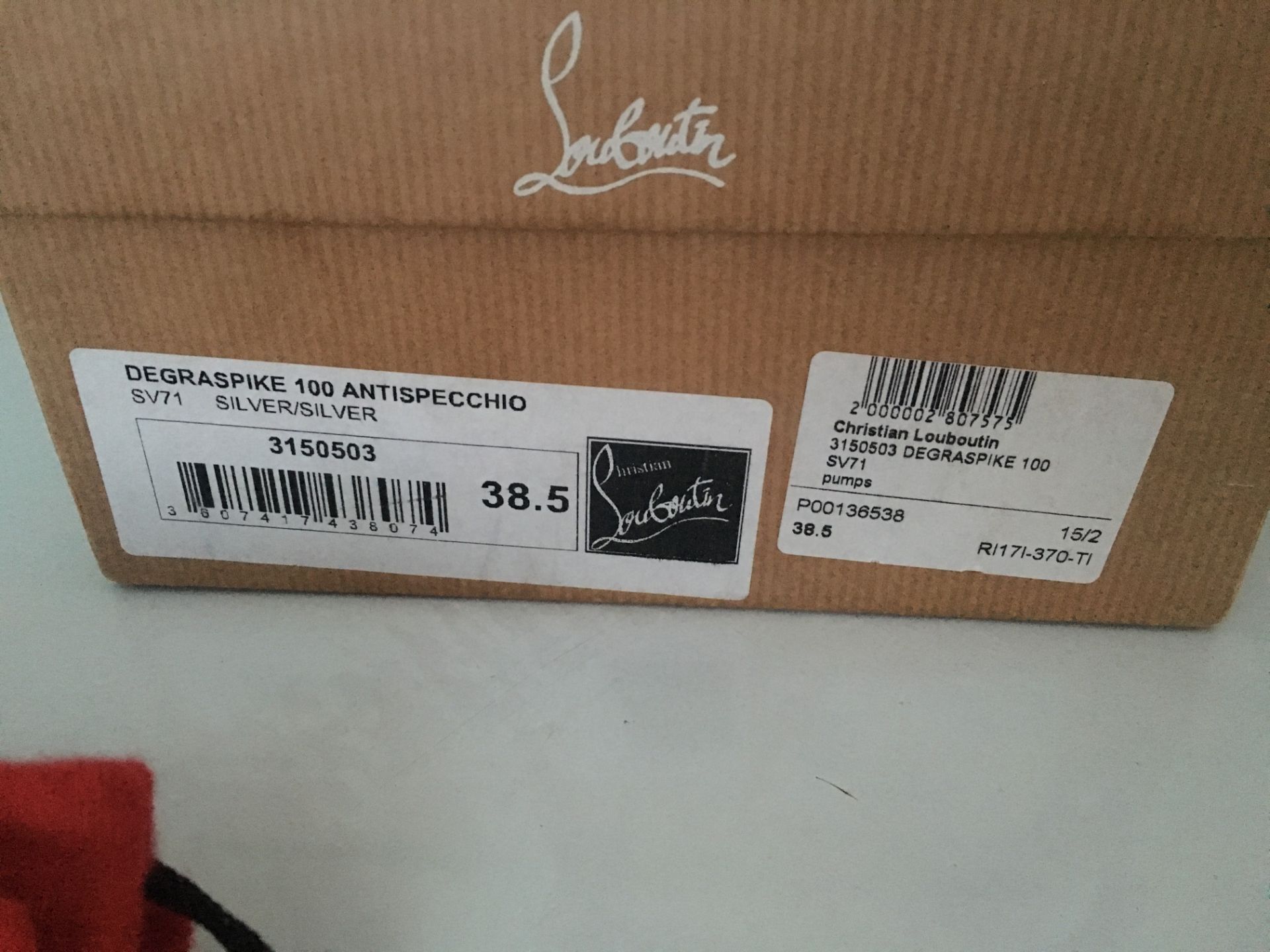 CHRISTIAN LOUBOUTIN Degraspike 100 SILVER/SILVER - Bild 3 aus 7