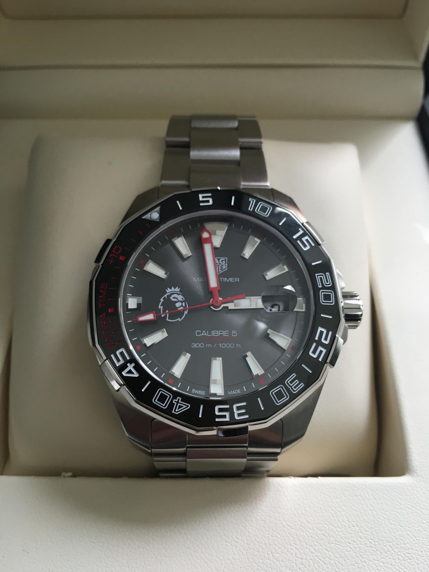 Tag Heuer Gents 43mm Aquaracer Special Edition Premier League Automatic Watch