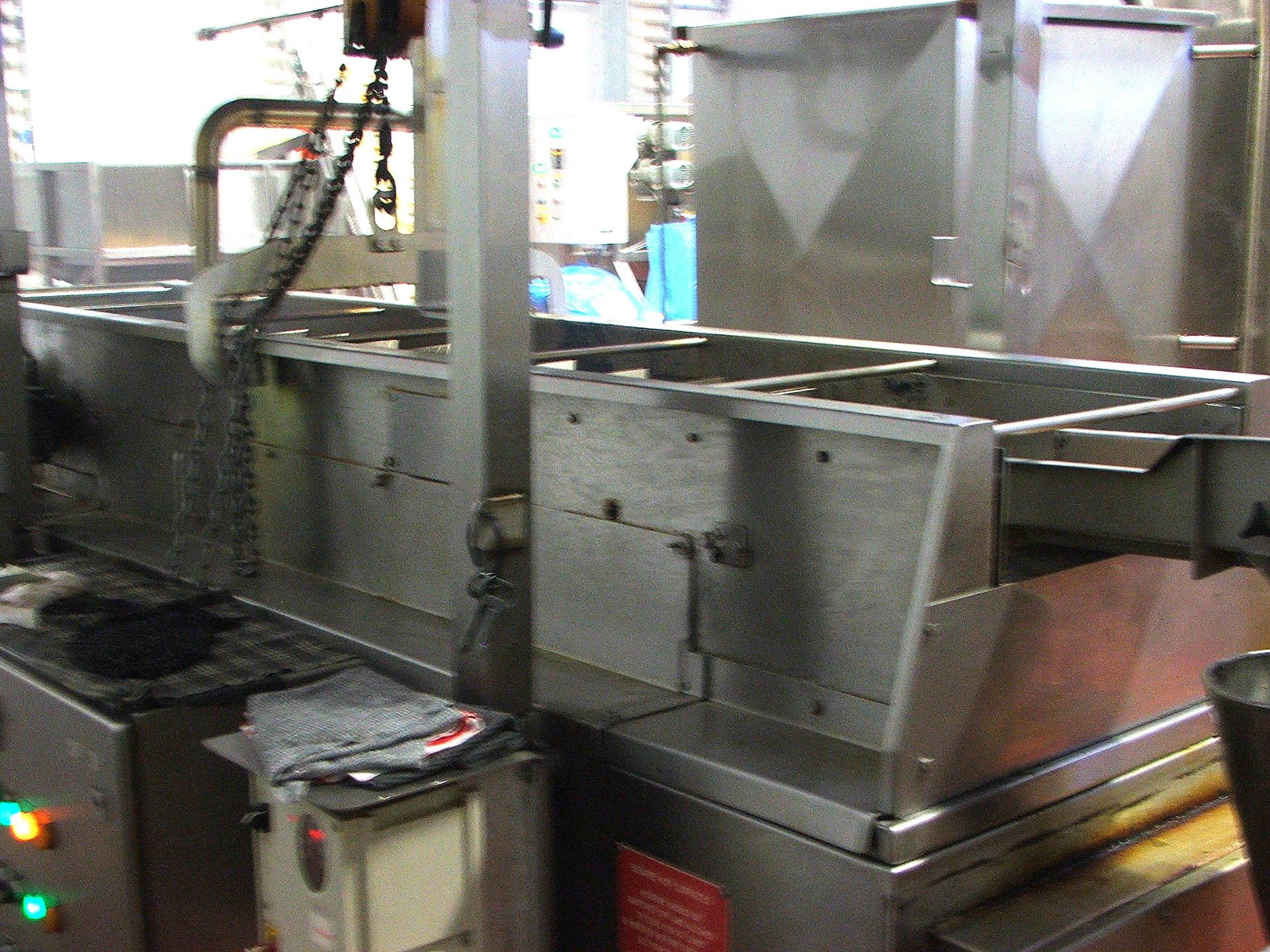 COAT & FRY 3MTR LONG 1200 LTR SNACK FRYER & CONTROL PANEL