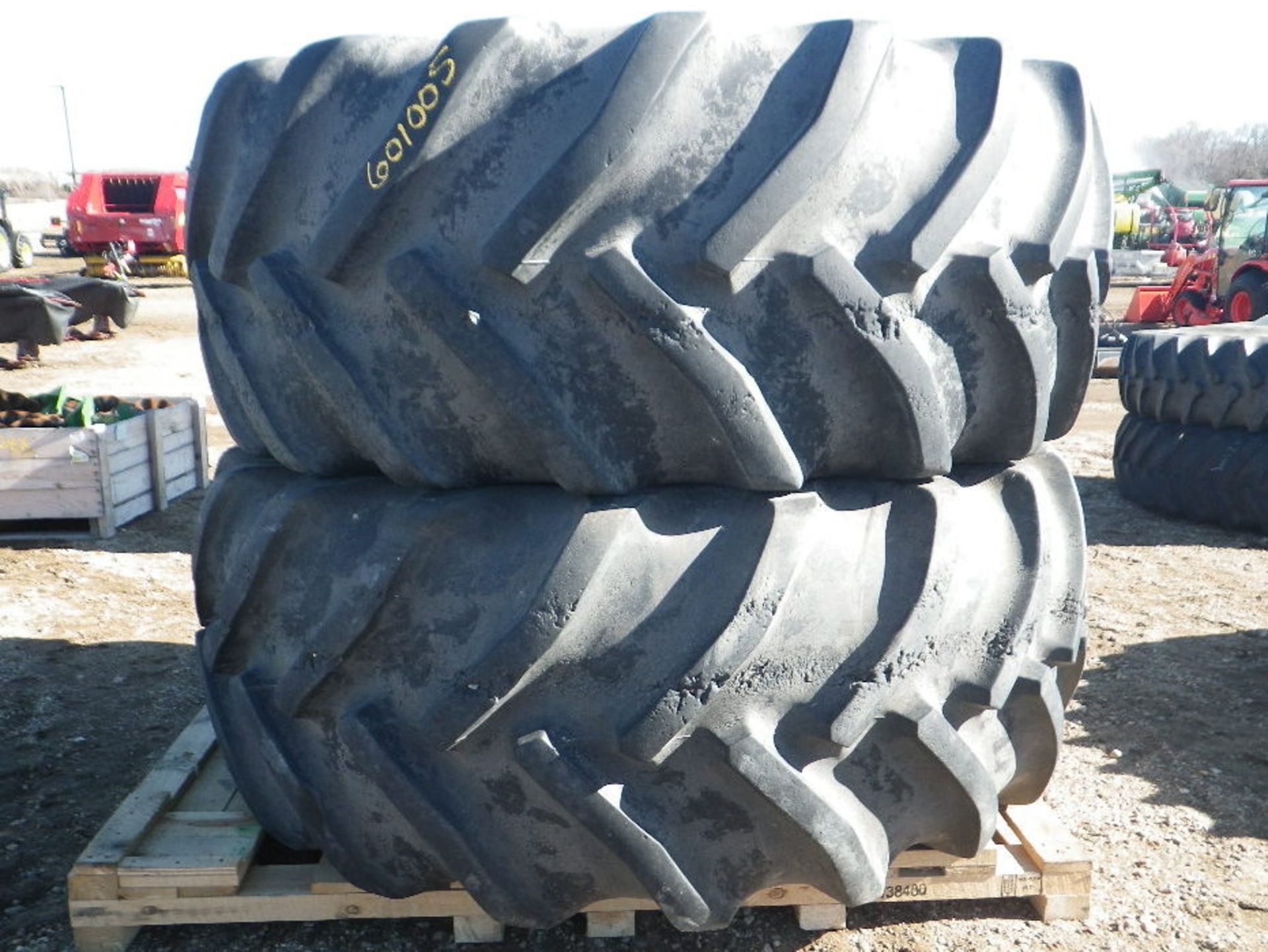 (30) 1 PAIR GY 800/70R38 SUPER TRACTION RADIAL COMBINE TIRES W/STUBBLE DAMAGE - TIRES ONLY