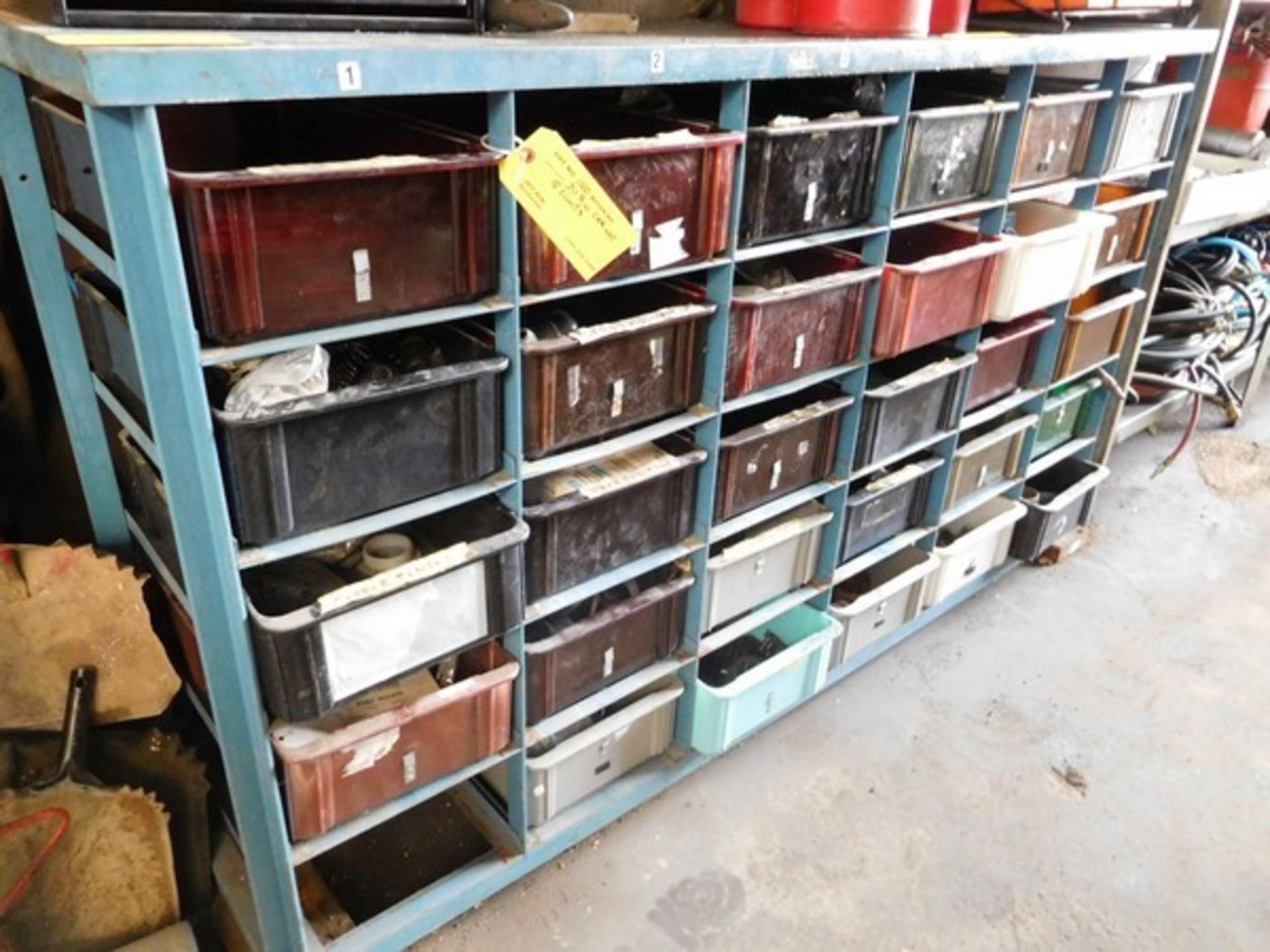 30 Bin Cabinet and Contents
