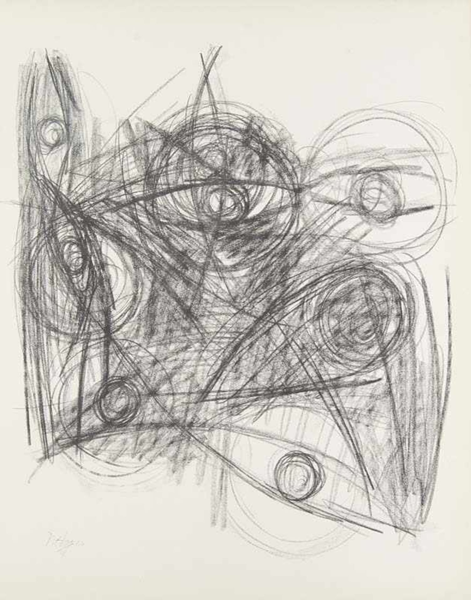Informel - - Nay, Ernst Wilhelm. (1902 Berlin - 1968 Köln). Abstrakte Komposition. 1964.