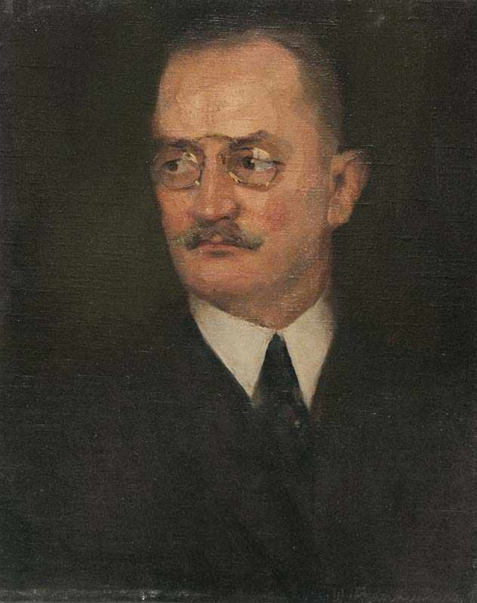 Brandenberg, Ludger Wilhelm. (1889 Essen - 1975 Krefeld). Mein Vater. 1919. Öl auf Leinwand. 50,5