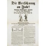 Berlin - Revolution 1848 - - Sammlung von 7 teils illustrierten Flugblättern. Berlin, (1848). Slg.