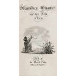 Kalender und Almanache - - Obscuranten-Almanach auf das Jahr 1799.Mit gestoch. Frontisp., gestoch.