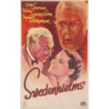 Plakate - - Swedenhielms. Filmplakat. Etwa 1935. Offsetdruck und Farblithographie. 120 x 80 cm.