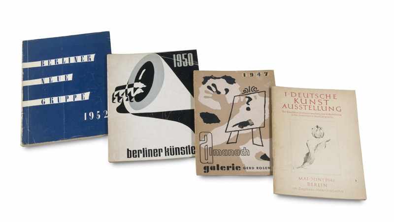 Sammlung von 19 Ausstellungskatalogen. Deutschland 1940er/50er Jahre. Mit zahlreichen Abb. 12° u.