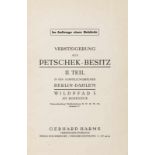 Sammlung von 6 Katalogen von Versteigerungen in Berlin 1939-1948. Enthält: Hans W. Lange, Die