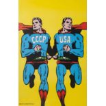 Plakate - - Cieslewicz, Roman. CCCP - USA (d'apres "Superman"). Paris, 1968. Farblithographie. Ca.