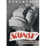 Entartete "Kunst" Ausstellungsführer (Deckeltitel). Führer durch die Ausstellung Entartete Kunst.