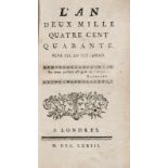 (Mercier, Louis-Sebastien). L'am deux mille quatre cent quarante. London (d. i. Paris) o. D. 1773.