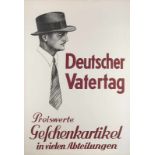 Plakate - KaDeWe - - Deutscher Vatertag. Preiswerte Geschenkartikel in vielen Abteilungen. Etwa