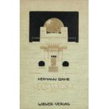 Bahr, Hermann. Secession. Wien, Wiener Verlag, 1900. VIII, 266 S. 8°. Schwarz- u. goldgepr. illustr.