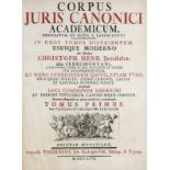 Rechtswissenschaften - - Freiesleben, Christoph Heinrich. Corpus Juris Canonici Academicum ... in