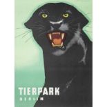 Plakate - DDR - - Sammlung von Plakaten zum Tierpark Berlin. 1960er-80er Jahre. Offsetdrucke. Ca. 80