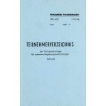 DDR - - Teilnehmerverzeichnis der Fernsprechanlage für geheime Regierungsverbindungen (und)