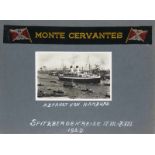 Marine - - Fotoalbum Schiffsreise mit Doppelschrauben Motorschiff Monte Cervantes 1929.