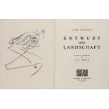 Roux, Gaston-Louis - - Einstein, Carl. Entwurf einer Landschaft. Mit 5 OLithographien von C.-L.