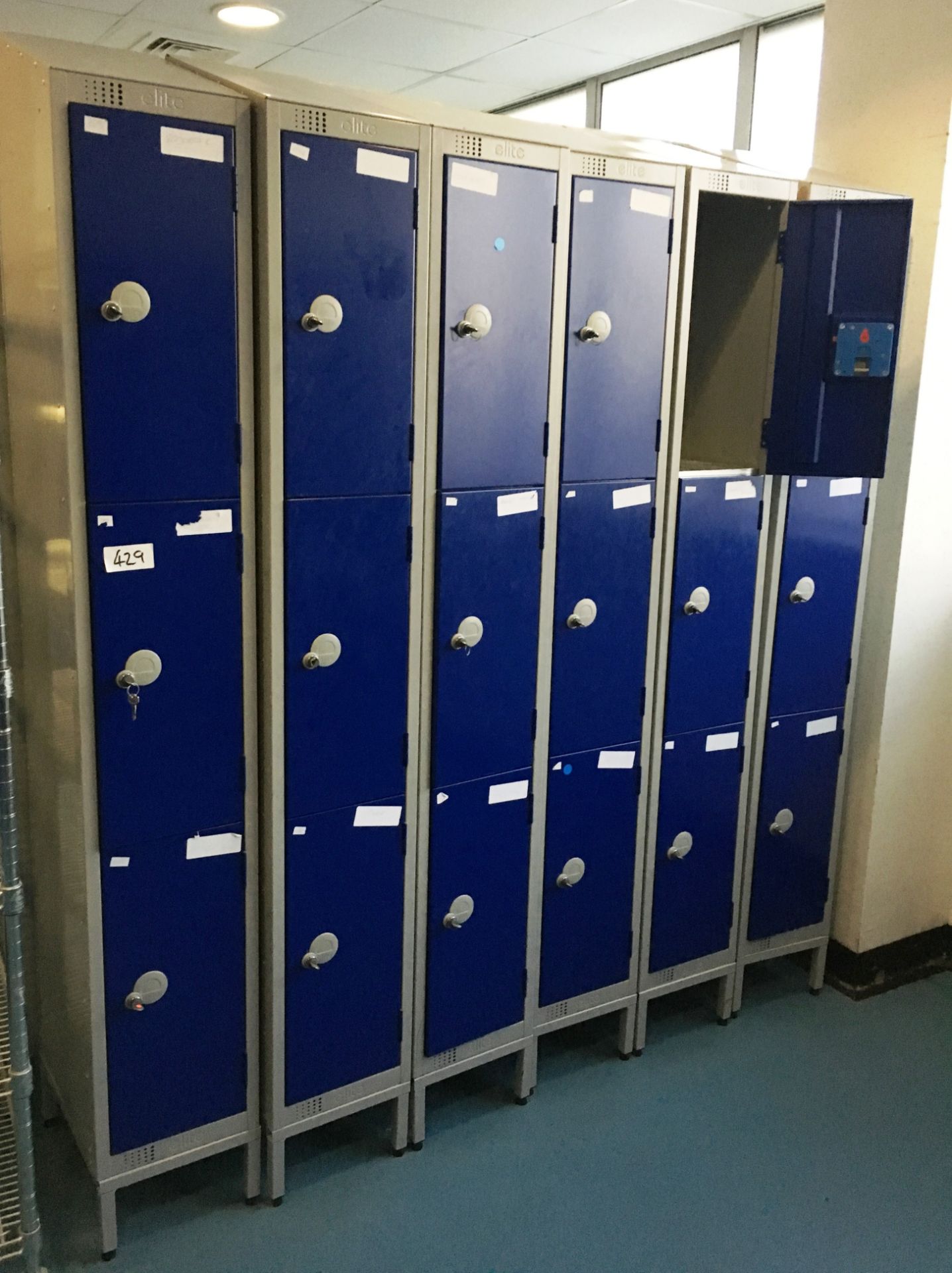 6 x Coin Operated Elite Locker Units