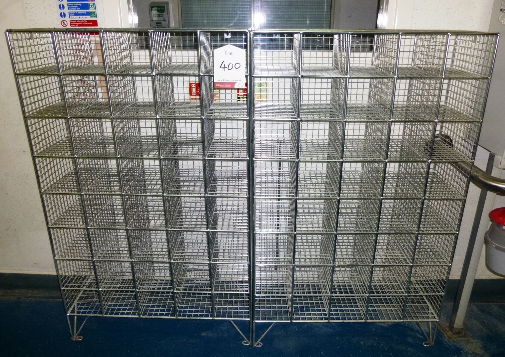 2 x Mesh 40 Hole Shoe Lockers