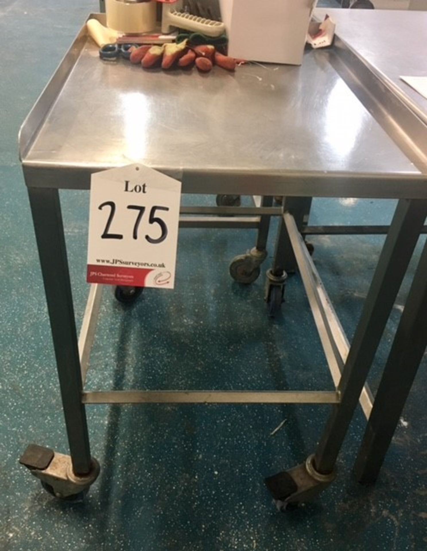 Mobile Stainless Steel Preparation Table