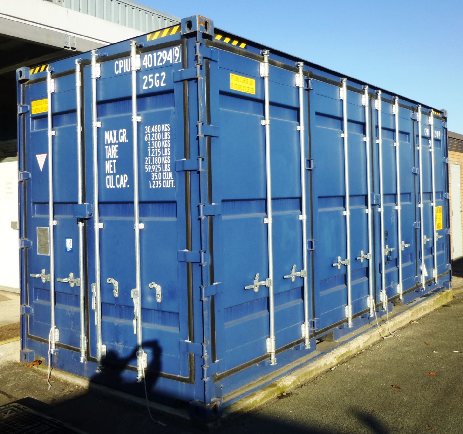 20FT Shipping Container w/ Side & End Opening Doors