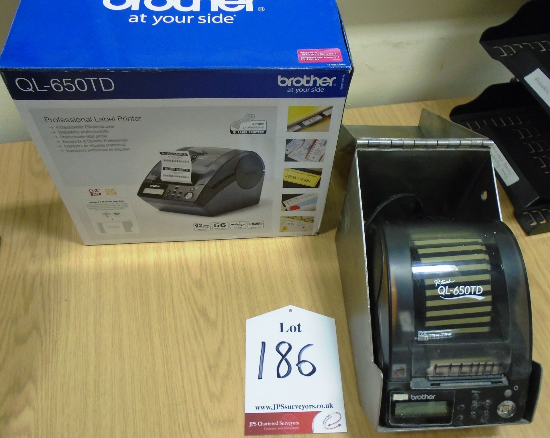 Brother QL 650TD Label Printer with Stainless Steel Enclosure