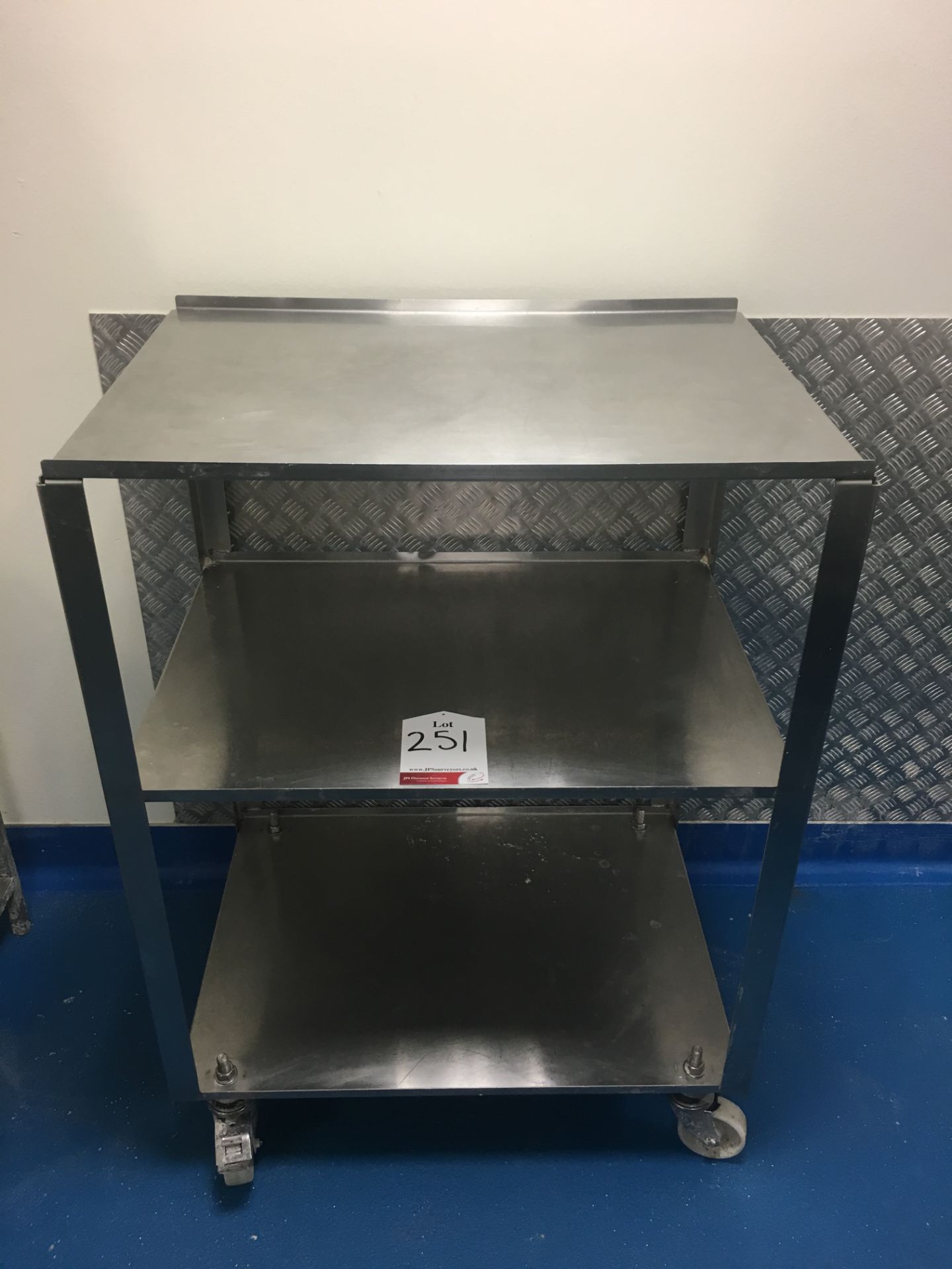 Mobile Stainless Steel Shelf Unit/Preparation Table