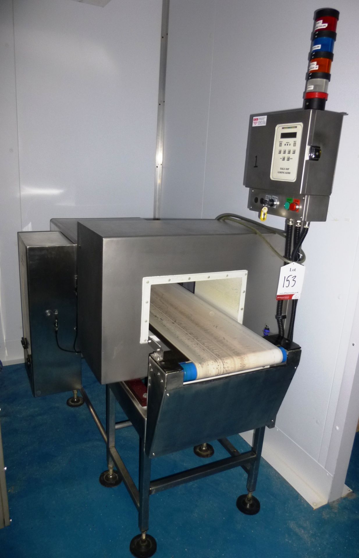 SNB Conveyor System w/ In-Line Goring Kerr Metal Detector