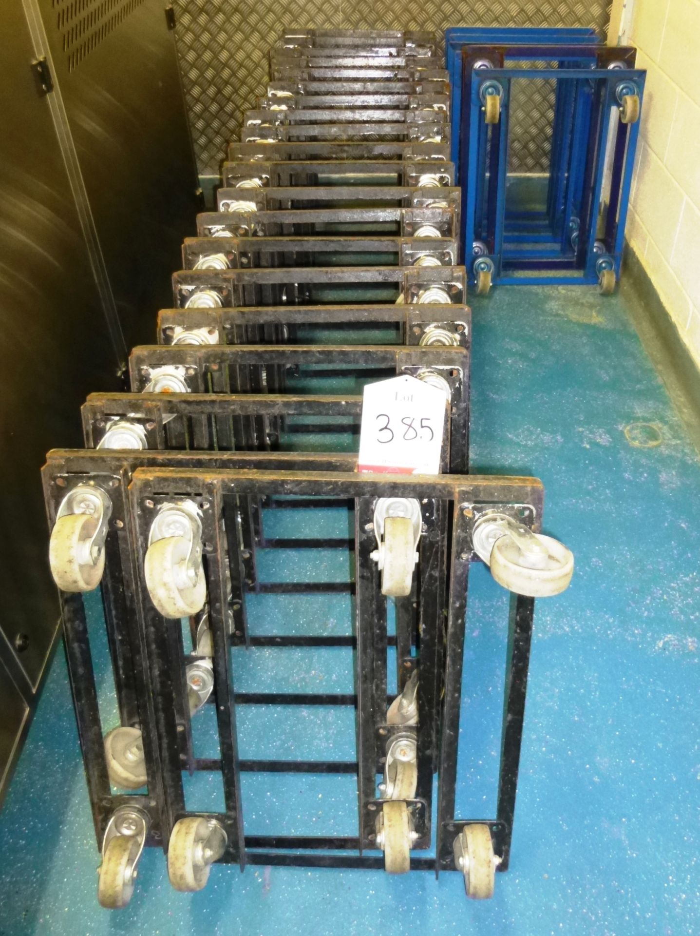 25 x Mobile Steel Dolly Trolleys