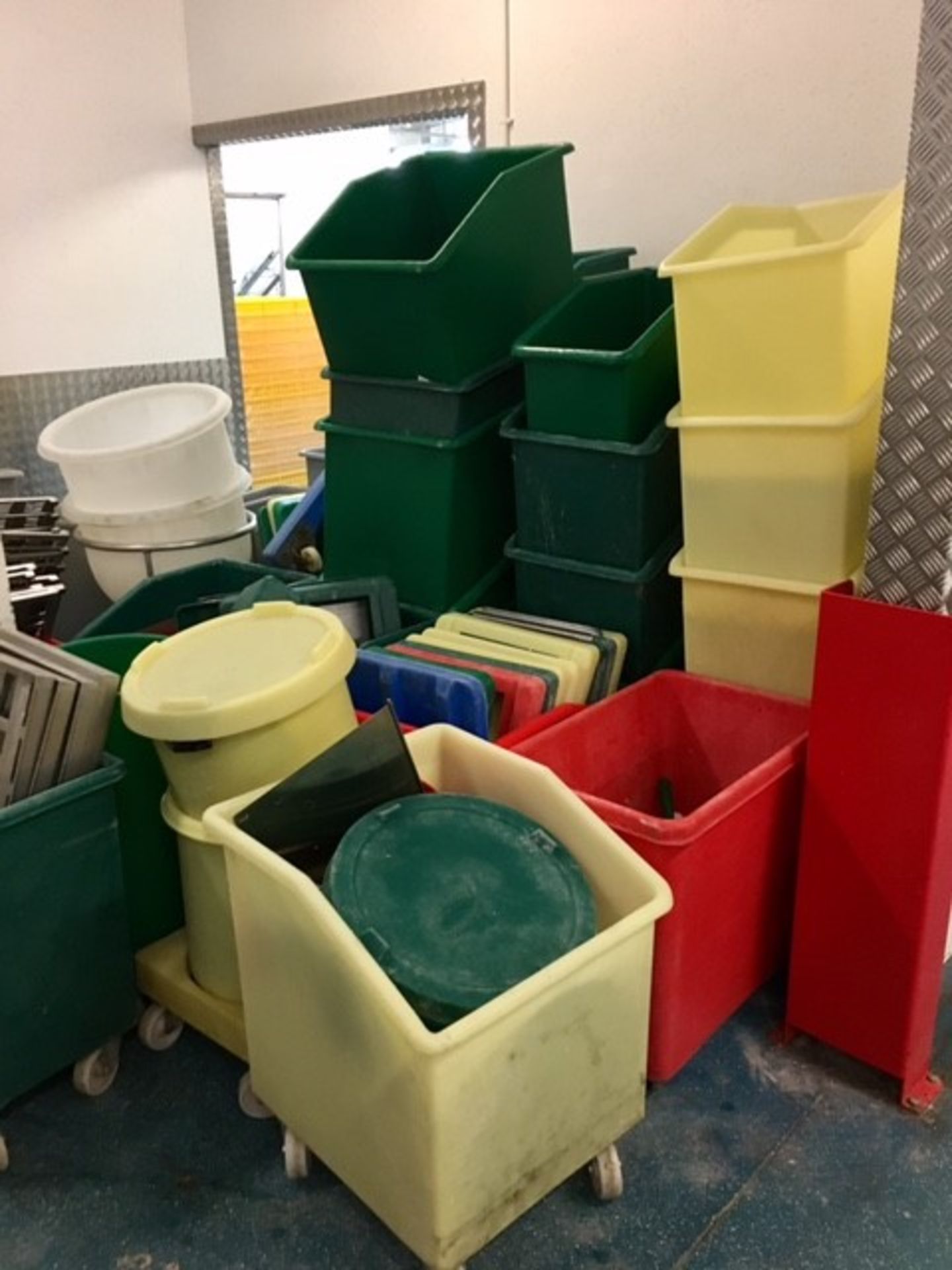 Quantity of Plastic Ingredient Bins/Tubs