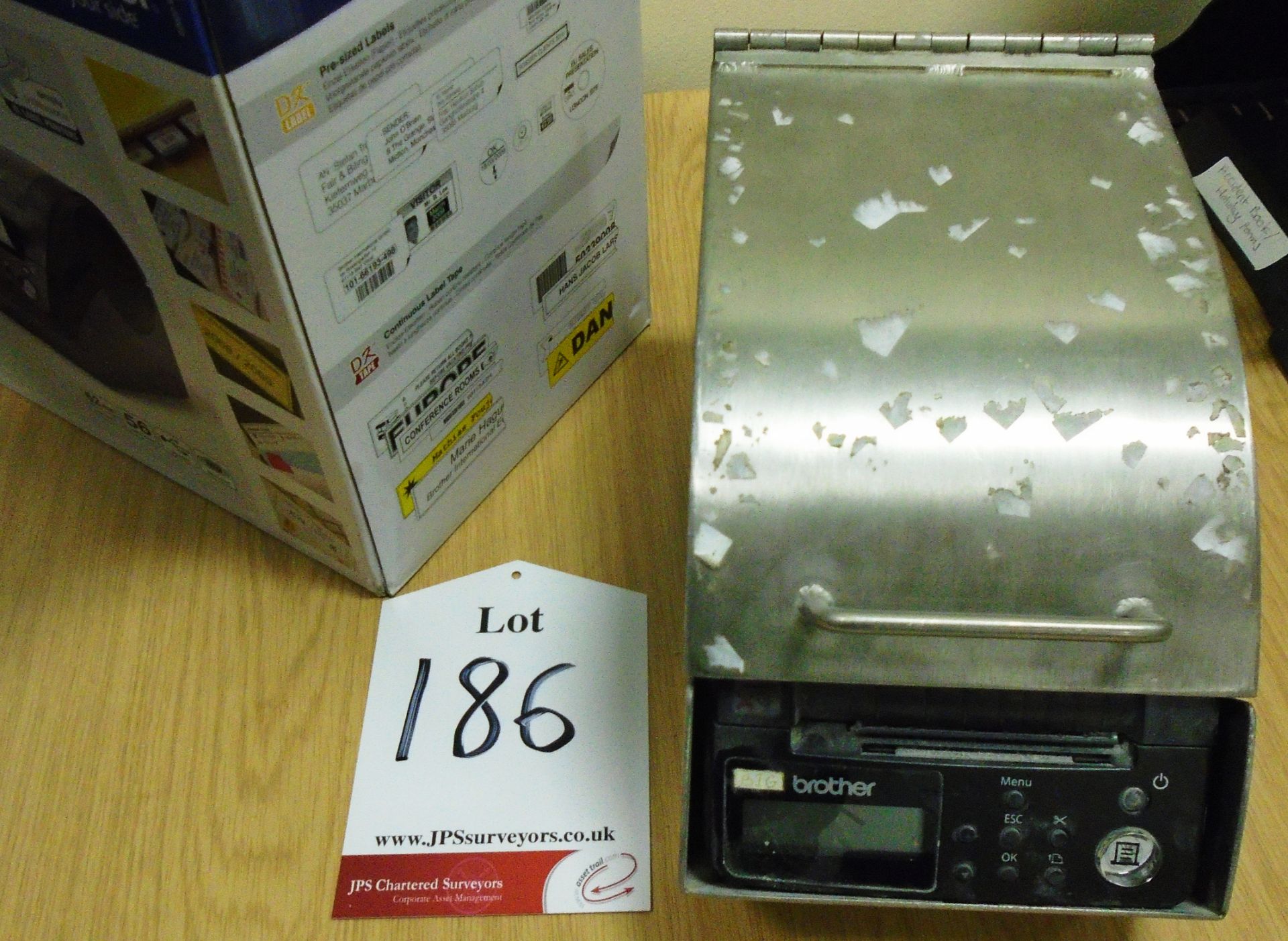 Brother QL 650TD Label Printer with Stainless Steel Enclosure - Image 2 of 2