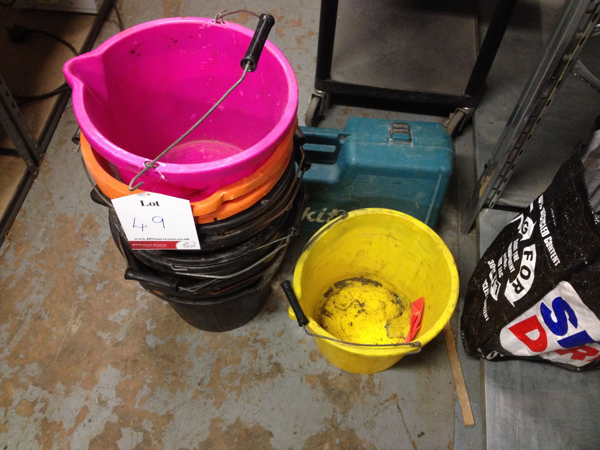 13 x Various Buckets, 1 x Drill Case - Image 2 of 2