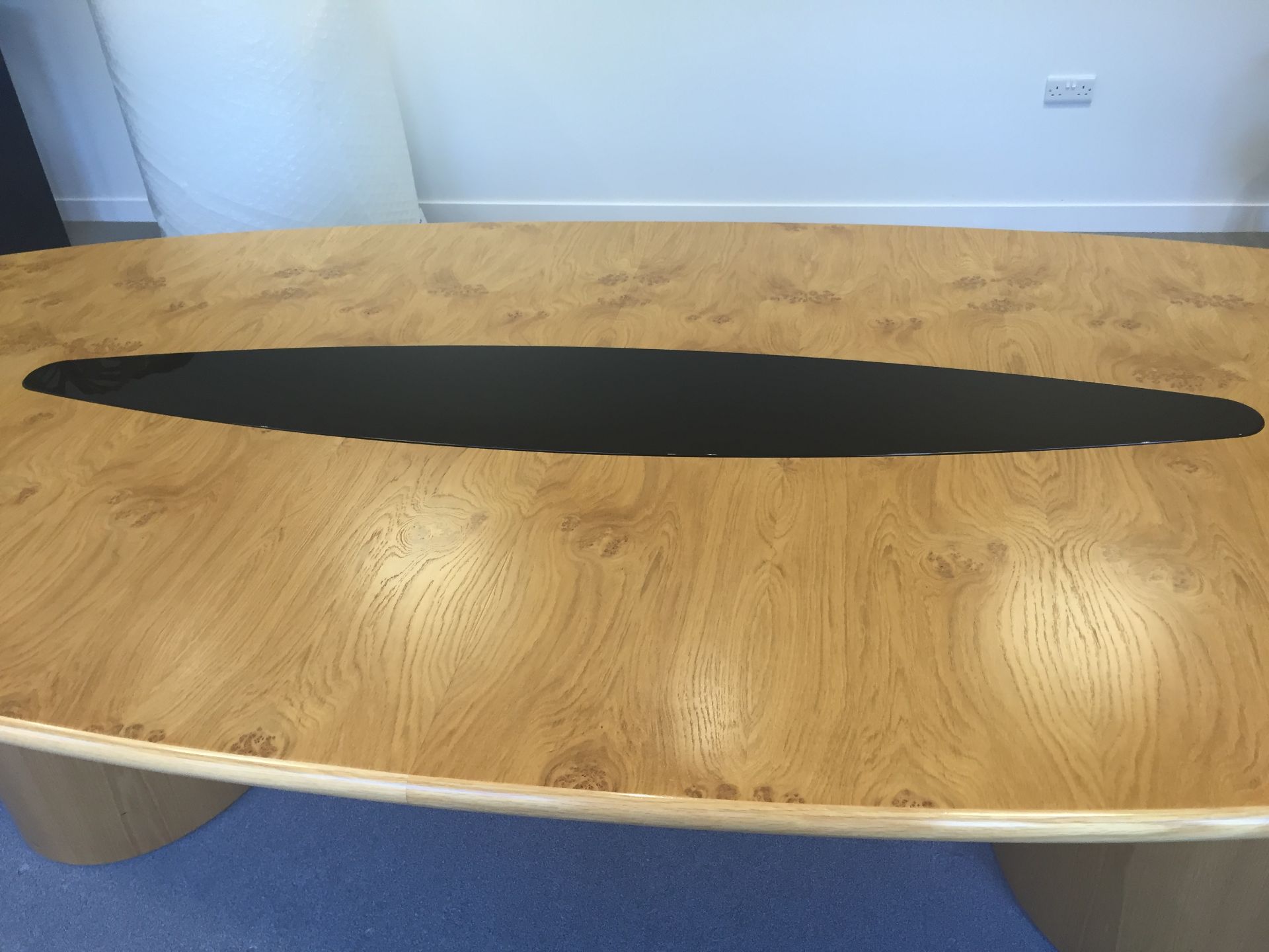 Boardroom Table 3.5m x 1.4m (dismantled) and 12 x M2 Mayfair armchairs to match light rust - Image 31 of 53