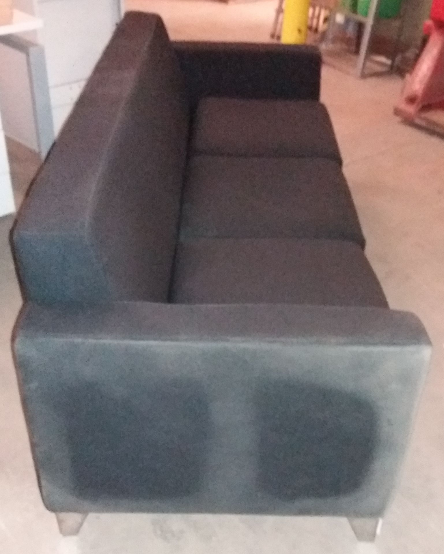 3 Seat Synergy Black Fabric Sofa - Image 10 of 10