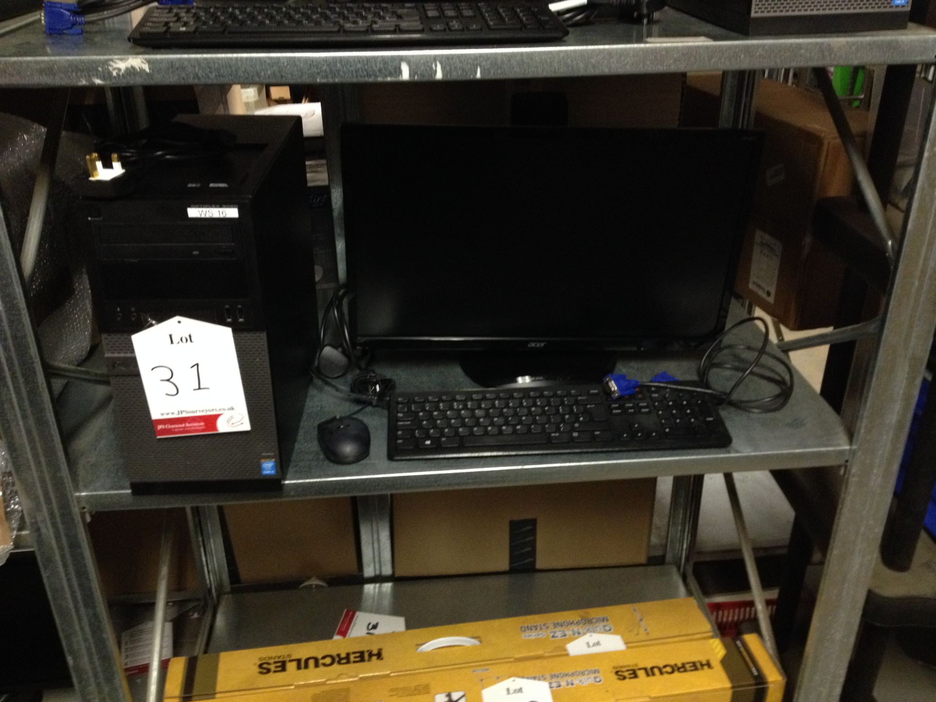 Dell desktop PC Model: D15M Optiplex3020 with monitor, keyboard and mouse