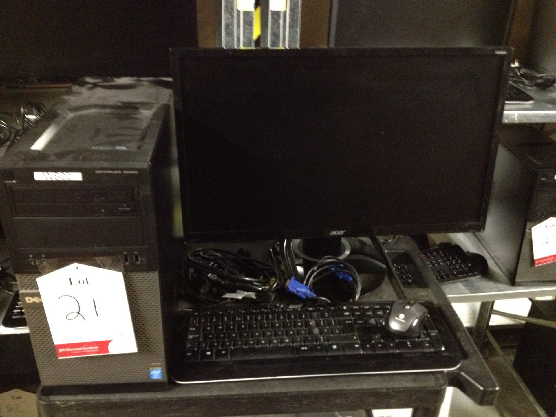 Dell desktop PC Model: D15M Optiplex3020 with monitor, keyboard and mouse