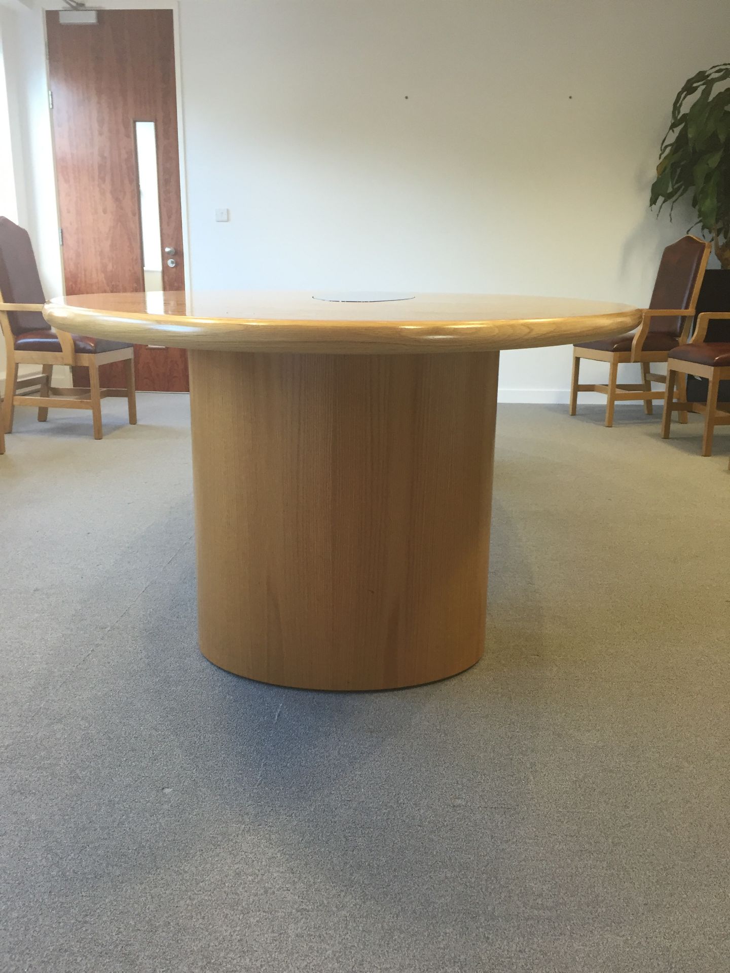 Boardroom Table 3.5m x 1.4m (dismantled) and 12 x M2 Mayfair armchairs to match light rust - Image 24 of 53