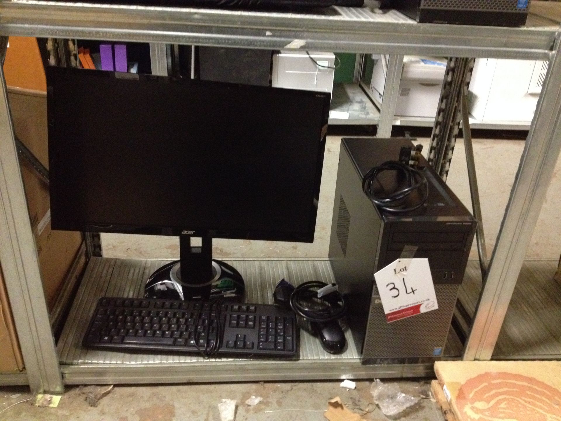 Dell desktop PC Model: D15M Optiplex3020 with monitor, keyboard and mouse